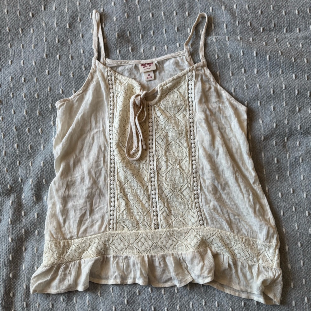 Mossimo Supply Cream Lace Camisole